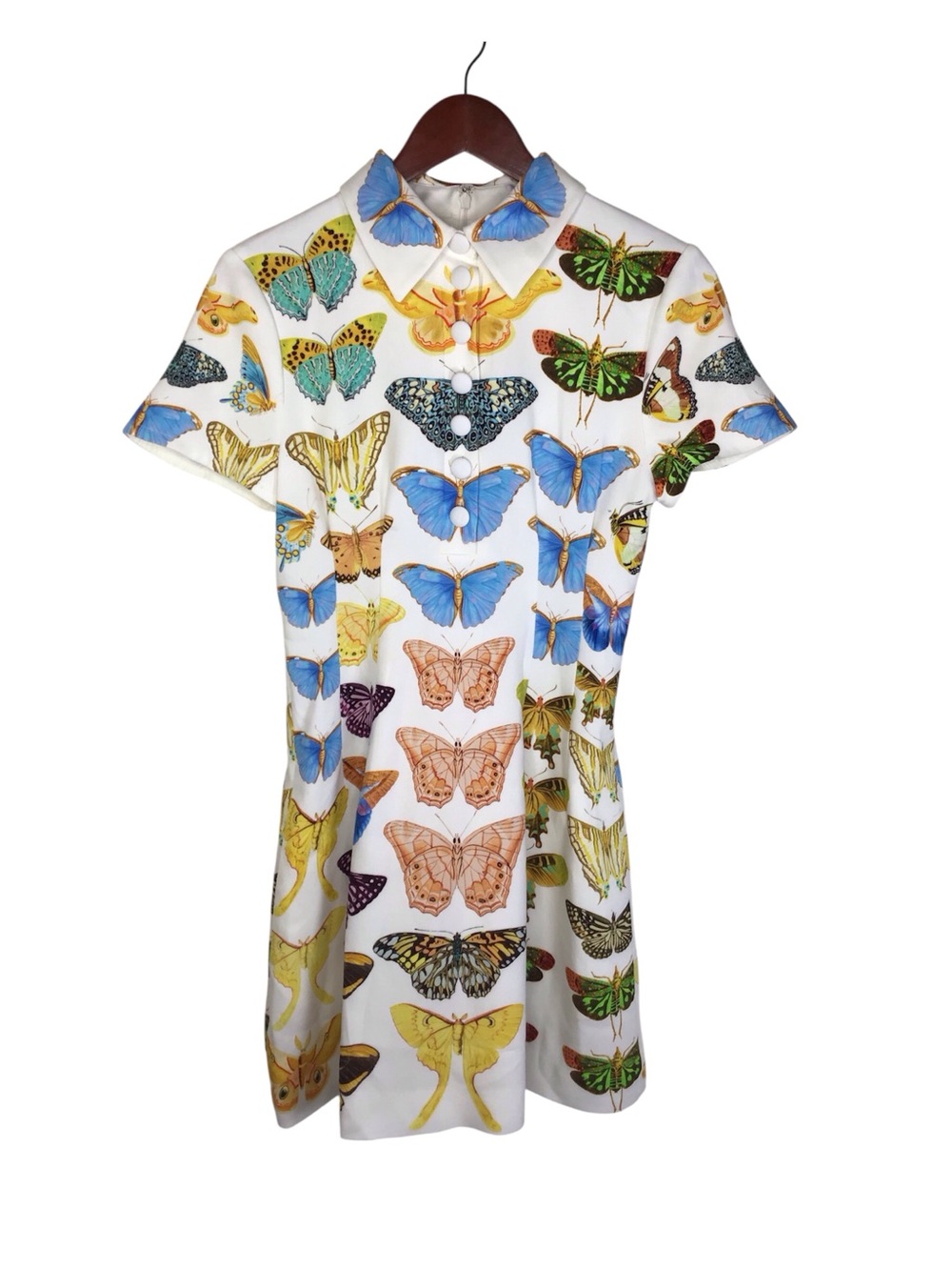 Reiss Tansy NYBG Butterfly Print Mini Dress Size 8.